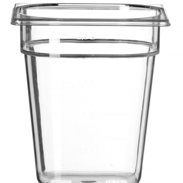 Gastronorm-Behälter 1/6, HENDI, Profi Line, GN 1/6, 3,4L, Transparent, 176x162x(H)200mm