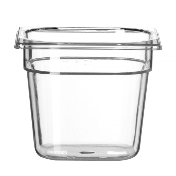 Gastronorm-Behälter 1/6, HENDI, Profi Line, GN 1/6, 2,4L, Transparent, 176x162x(H)150mm