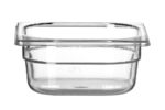 Gastronorm-Behälter 1/6, HENDI, Profi Line, GN 1/6, 1L, Transparent, 176x162x(H)65mm