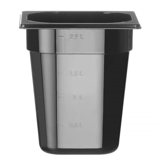 GN 1/6 Behälter COOL, HENDI, COOL, GN 1/6, 2,8L, Schwarz, 176x162x(H)200mm