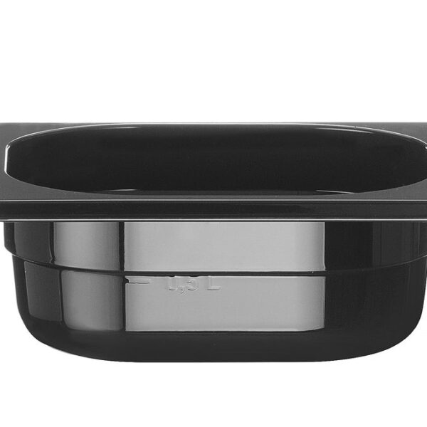 GN 1/6 Behälter COOL, HENDI, COOL, GN 1/6, 1L, Schwarz, 176x162x(H)65mm