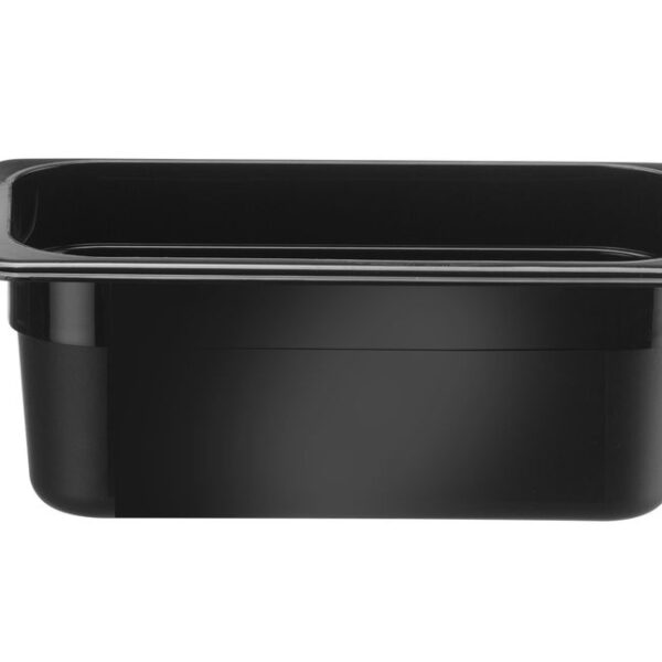 GN 1/4 Behälter, HENDI, Kitchen Line, GN 1/4, 2,4L, Schwarz, 265x160x(H)100mm
