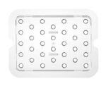 Perforiertes Abtropfgitter für Gastronorm-Behälter aus Polycarbonat, HENDI, Profi Line, GN 1/2, Transparent, 265x206mm – Bild 2