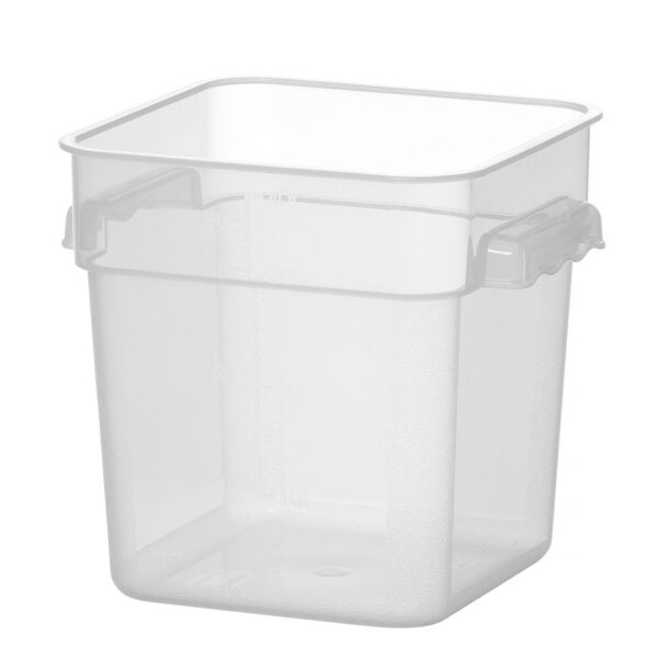 Lebensmittelbehälter mit Skala, HENDI, 3,8L, 190x190x(H)180mm
