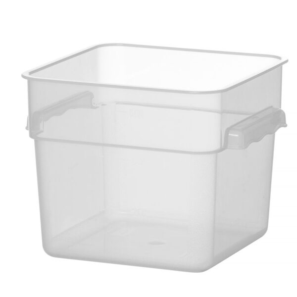 Lebensmittelbehälter mit Skala, HENDI, 5,7L, 235x235x(H)180mm