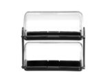 Rolltop-Display, HENDI, Schwarz, 380x260x(H)355mm, Rechteckig