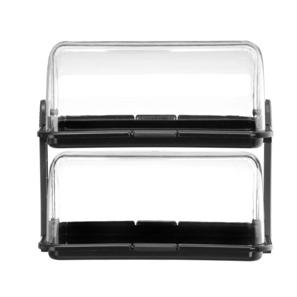 Rolltop-Display, HENDI, Schwarz, 380x260x(H)355mm, Rechteckig