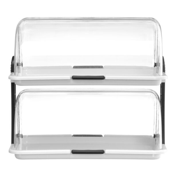 Rolltop-Display, HENDI, Weiß, 475x325x(H)415mm, Rechteckig