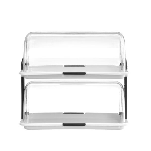 Rolltop-Display, HENDI, Weiß, 380x260x(H)355mm, Rechteckig