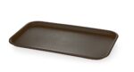 Fast-Food-Tablett GN 1/1 Polypropylen, AmerBox, GN 1/1, Braun, 530x325x(H)20mm, Rechteckig – Bild 2