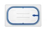 Gastronorm Deckel, luftdicht verschließbar, HENDI, GN 1/4, Transparent, 265x162mm – Bild 2