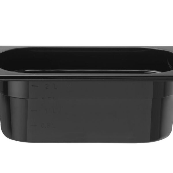 GN 1/4 Behälter COOL, HENDI, COOL, GN 1/4, 2,6L, Schwarz, 265x163x(H)100mm