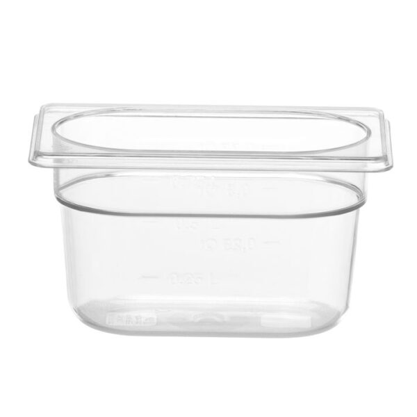 GN 1/9 Behälter COOL, HENDI, COOL, GN 1/9, 0,9L, Transparent, 108x176x(H)100mm