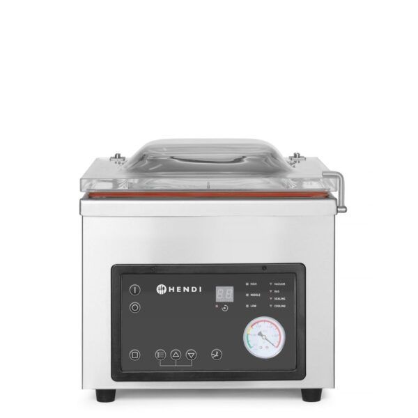Vakuumkammer-Verpackungsmaschine, HENDI, Profi Line, Dichtungsband: 260 mm, 230V/370W, 330x480x(H)360mm