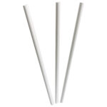 Papiertrinkhalme FSCR Papier Cocktail weiss O 8mm 145 mm, 140 Stk.
