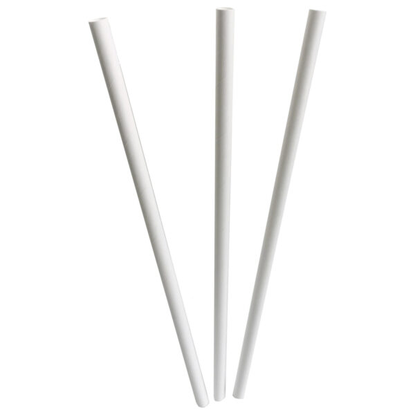 Papiertrinkhalme FSCR Papier Cocktail weiss O 8mm 145 mm, 140 Stk.