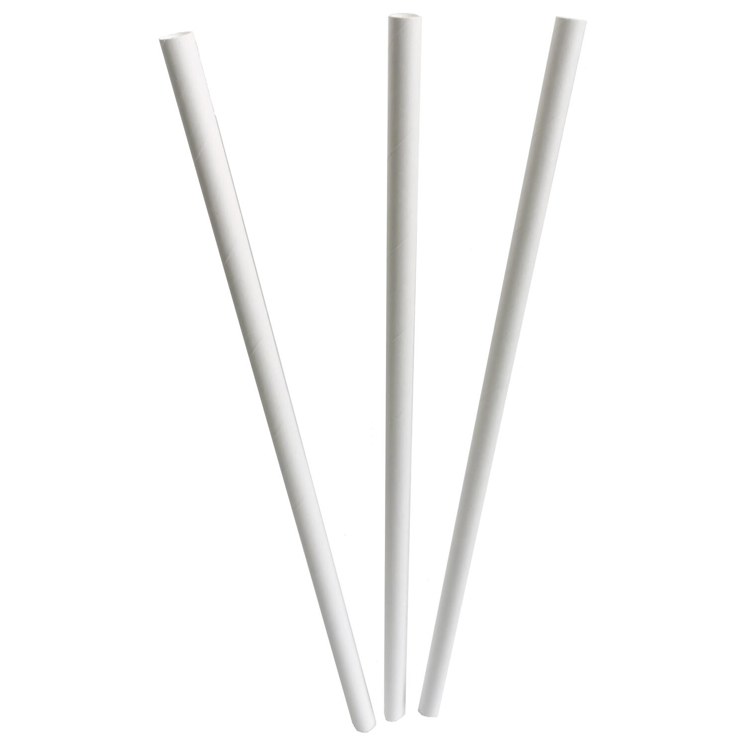 BS-PTH-weiss_1 Papiertrinkhalme FSCR Papier Cocktail weiss O 8mm 145 mm, 140 Stk. – Bild 1