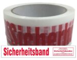 Packband Klebeband 50mmx66m low noise weiß-transparent mit Aufdruck SICHERHEITSBAND – Bild 2