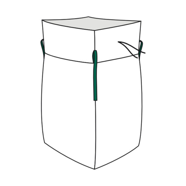 Big Bag 90x90x110cm Standard unbeschichtet SWL 1.000kg mit Schürze