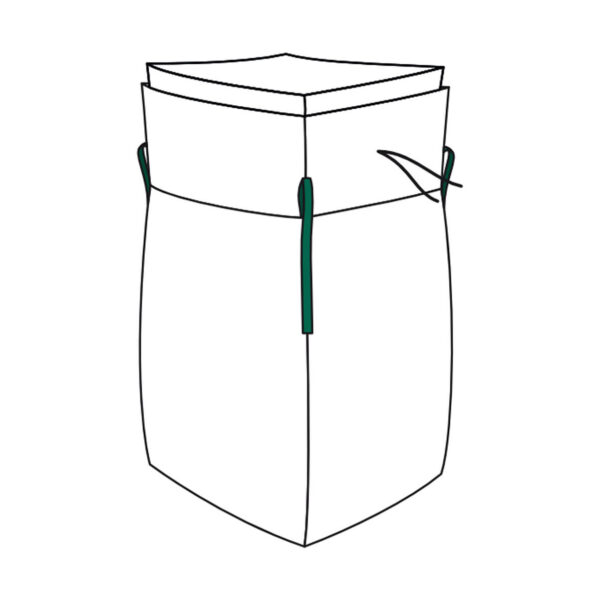 Big Bag 90x90x110cm mit Schürze und Inliner SWL 1.000kg