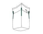 Big Bag 90x90x110cm mit Schürze und Inliner SWL 1.000kg – Bild 2