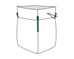 Big Bag 100x100x100cm unbeschichtet SWL 1.000kg mit Schürze