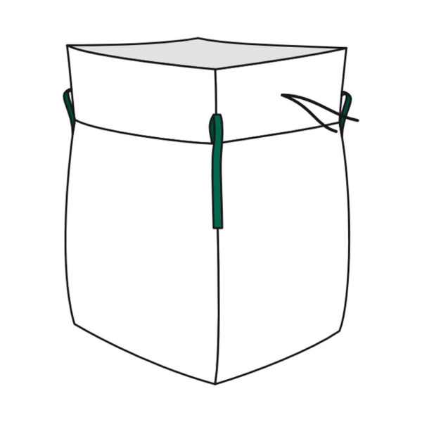 Big Bag 100x100x100cm unbeschichtet SWL 1.000kg mit Schürze