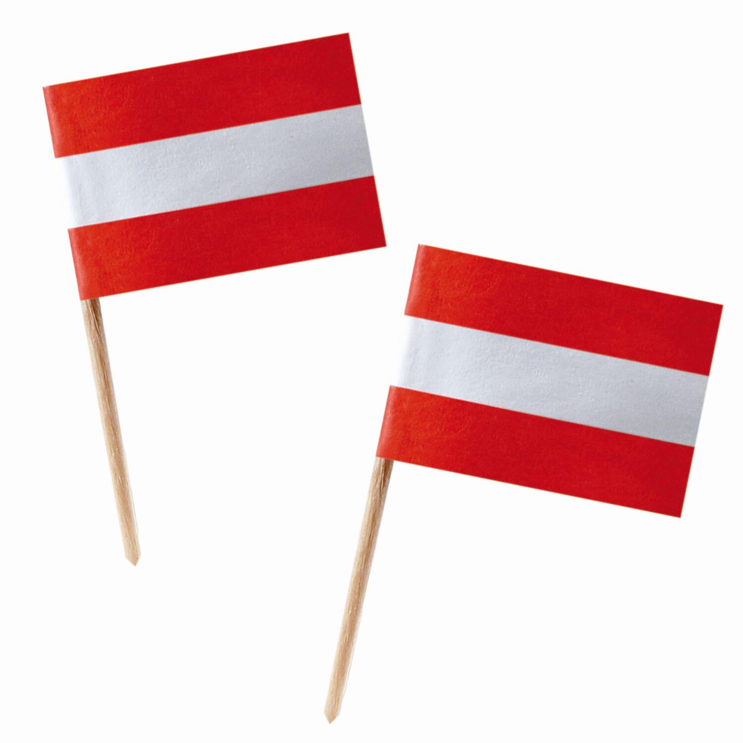 DS-1014 Fahnenpicker "Österreich", 6.8cm, 100 Stk. – Bild 1