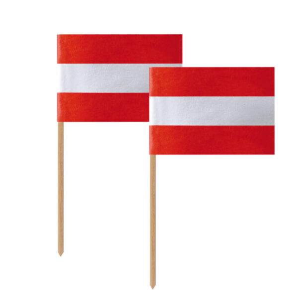 Fahnenpicker "Österreich", 6.8cm, 500 Stk.