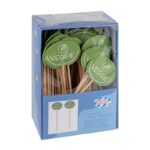 Kennzeichnungspicker Deko-Picker "Veggie" 12 cm grün, 100 Stk. – Bild 2