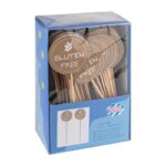 Kennzeichnungspicker Deko-Picker "Glutenfrei" 12 cm braun, 100 Stk. – Bild 2