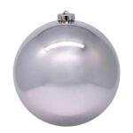Weihnachtskugeln Christbaumkugeln aus Kunststoff silber, O10cm, 4 Stk.