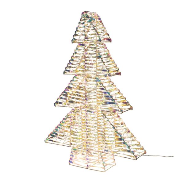Weihnachtsbaum aus Metall/PET, mit LED, warmweiß, 100cm, 1 Stk.