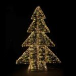 Weihnachtsbaum aus Metall/PET, mit LED, warmweiß, 100cm, 1 Stk. – Bild 2