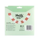 Girlande aus Papier rot/weiss schwer entflammbar O14.5cm 3.6m, 1 Stk. – Bild 4