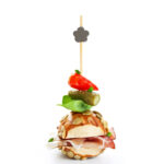 Fingerfood Spieße "Blume" aus Bambus, 12cm, 200 Stk. – Bild 4