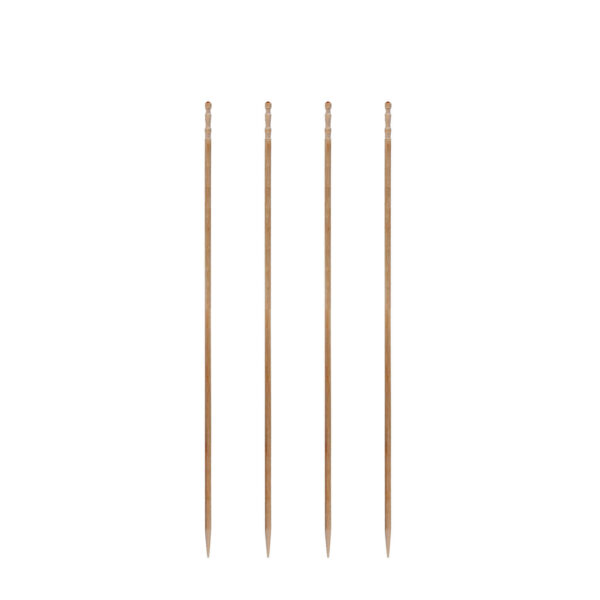 Fingerfood Spieße "gedrechselt" aus Holz, O2.2mm, 15cm, 500 Stk.