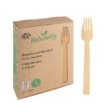 Gabeln aus Bambus, 17cm, 100 Stk. – Bild 2