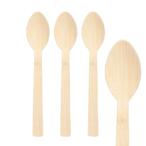 Löffel aus Bambus, 17cm, 100 Stk.
