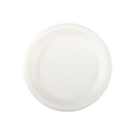 Teller aus Bagasse, naturweiß, rund O18cm, 50Stk. 