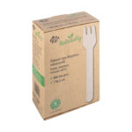 Gabeln aus Bagasse, naturweiß, 15.5cm, 100Stk. – Bild 2