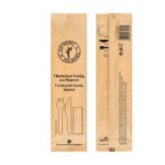 Bestecksets 4-teilig, aus Bagasse, naturweiß, 22cm, 25 Stk. – Bild 2