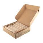 Bestecksets 4-teilig, aus Bagasse, naturweiß, 22cm, 25 Stk. – Bild 4
