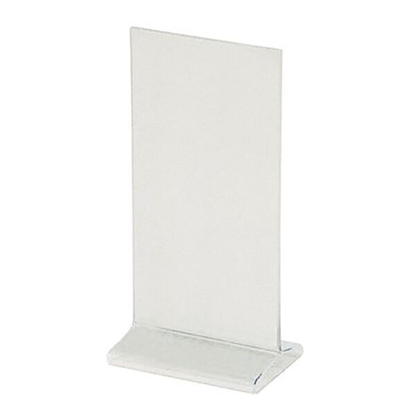 Tischaufsteller "T-Ständer" aus Acrylglas, 1 Stk.