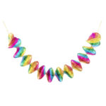 Spiralgirlanden "Regenbogen", aus Alufolie, O8cm, 60cm, 4 Stk.