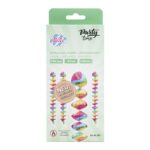 Spiralgirlanden "Regenbogen", aus Alufolie, O8cm, 60cm, 4 Stk. – Bild 3
