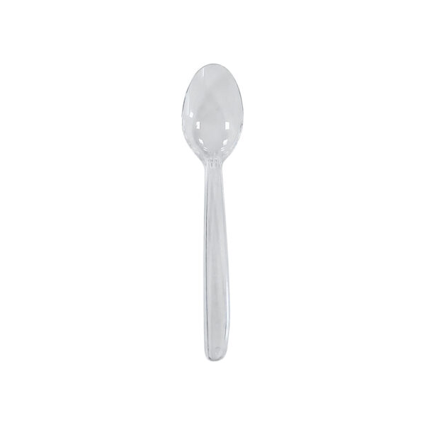 Eislöffel Kaffeelöffel Mehrweg spülmaschinengeeignet 13cm transparent, 50 Stk