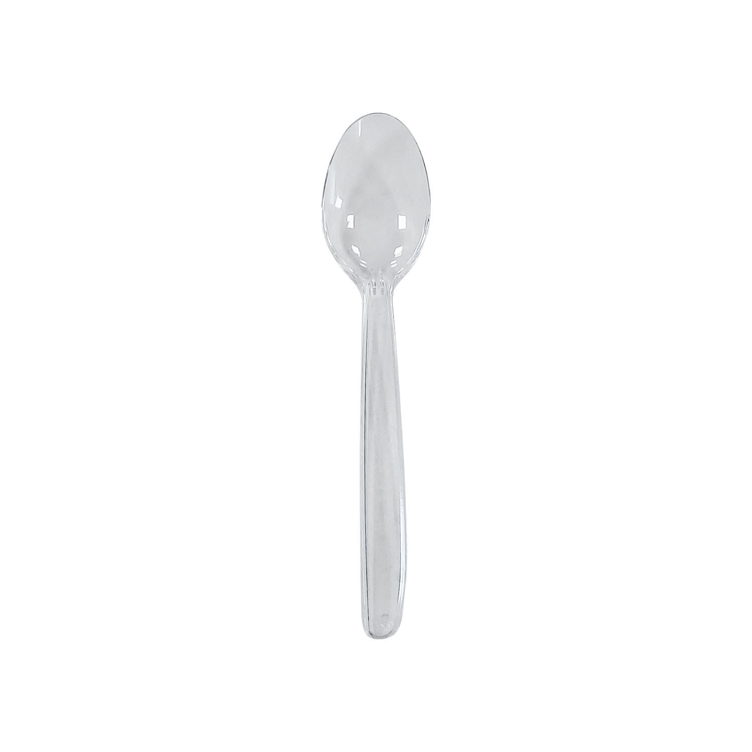 GU-233882 Eislöffel Kaffeelöffel Mehrweg spülmaschinengeeignet 13cm transparent, 50 Stk – Bild 1