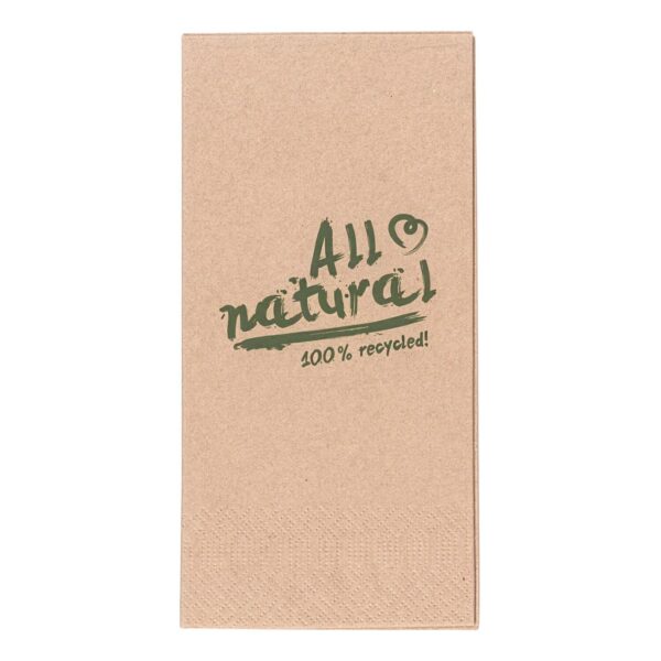 Servietten natur, 2-lagig, 1/8 Falz, 33x33cm, kompostierbar, 250 Stk.