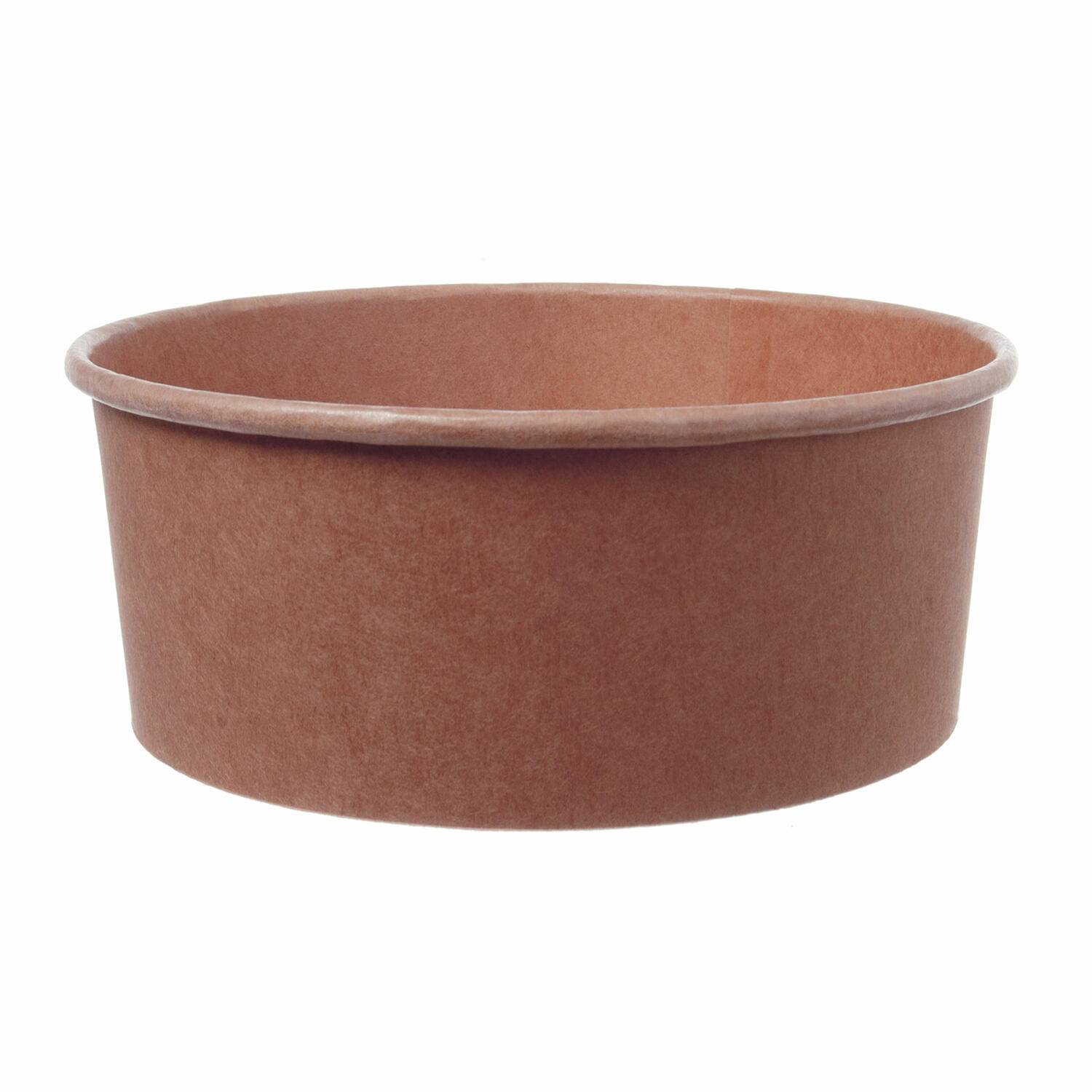 GU-270497 Salatschalen Feinkostschalen braun aus Pappe mit PLA beschichtet 1200ml, 50 Stk. – Bild 1